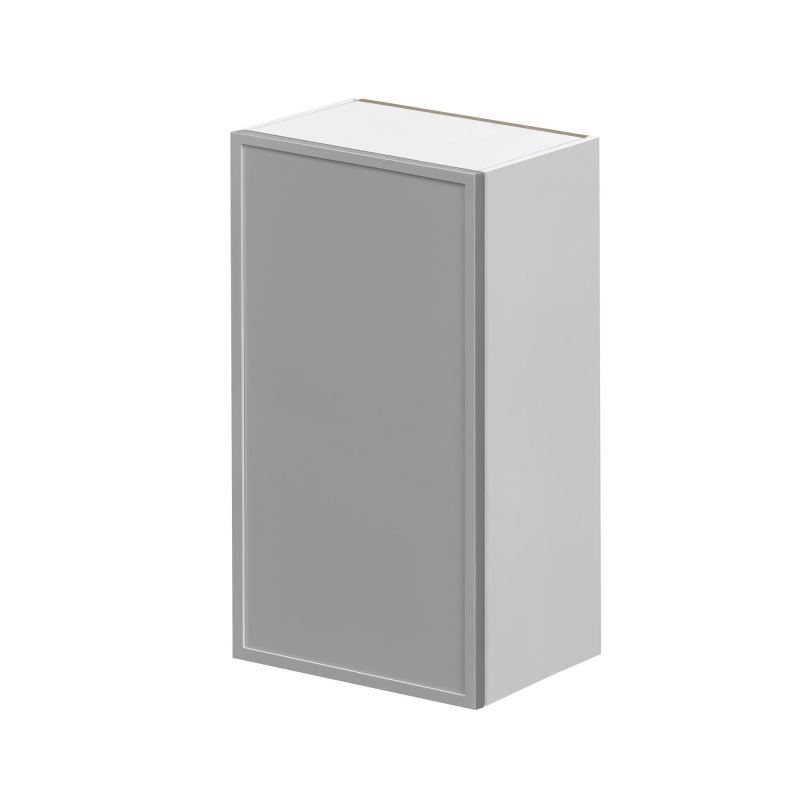 White Box Gray Slim - 21"W × 36"H Standard Wall Cabinet 1-Door 3-Adjustable shelves