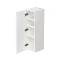 White Shaker - 9"W × 36"H Standard Wall Cabinet 1-Door 3-Adjustable shelves