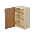Shady Slim Oak - 18"W × 30"H Standard Wall Cabinet 1-Door 2-Adjustable Shelves