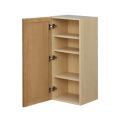 Shady Slim Oak - 18"W × 36"H Standard Wall Cabinet 1-Door 3-Adjustable shelves