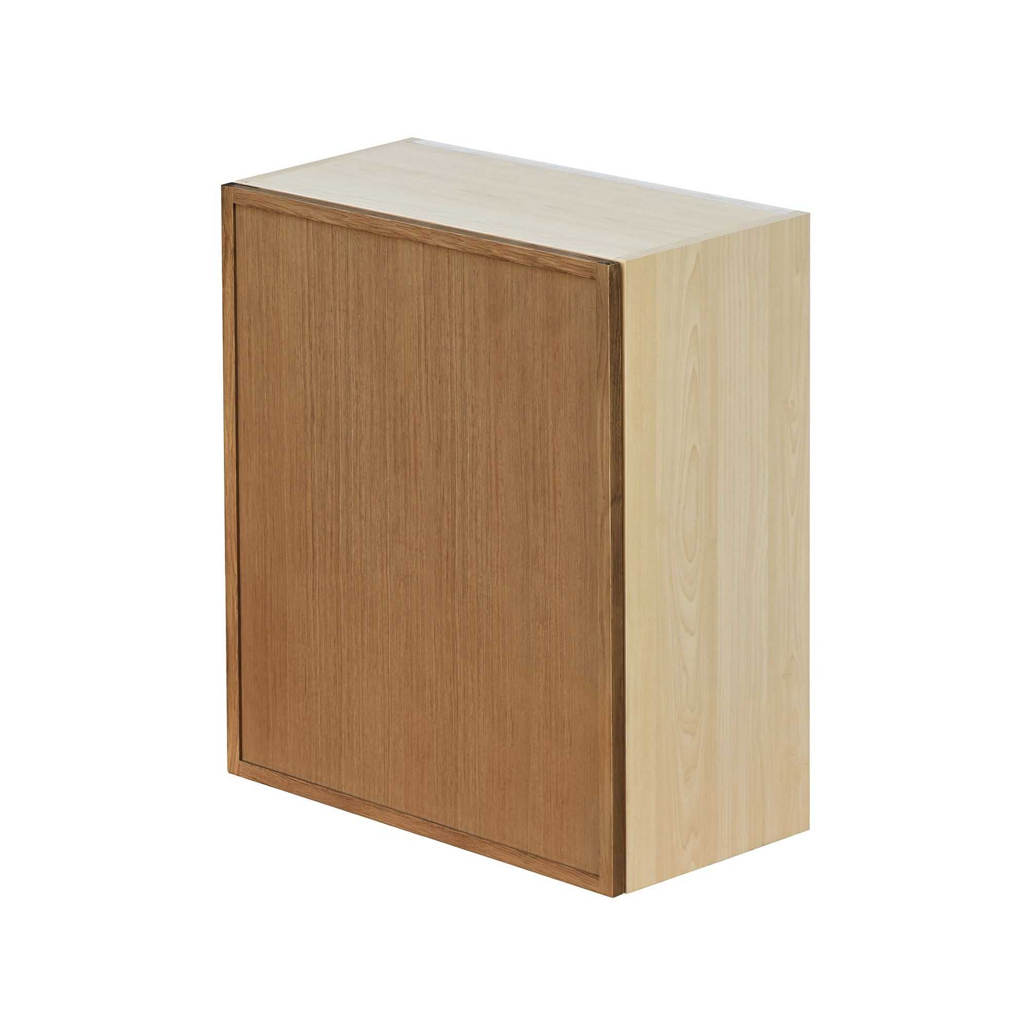 Shady Slim Oak - 21"W × 30"H Standard Wall Cabinet 1-Door 2-Adjustable Shelves