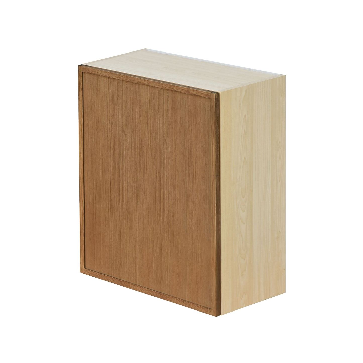 Shady Slim Oak - 21"W × 30"H Standard Wall Cabinet 1-Door 2-Adjustable Shelves