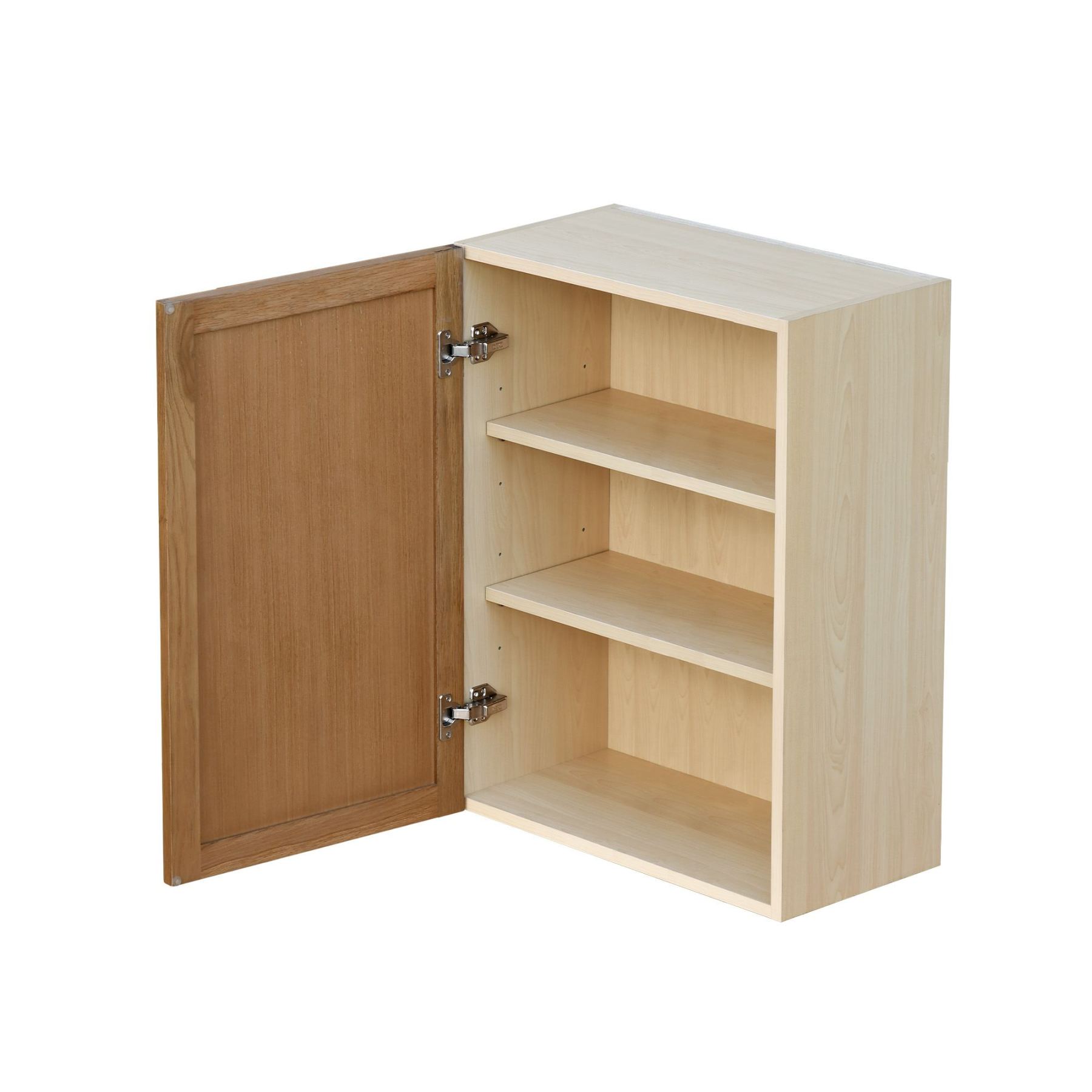 Shady Slim Oak - 21"W × 30"H Standard Wall Cabinet 1-Door 2-Adjustable Shelves