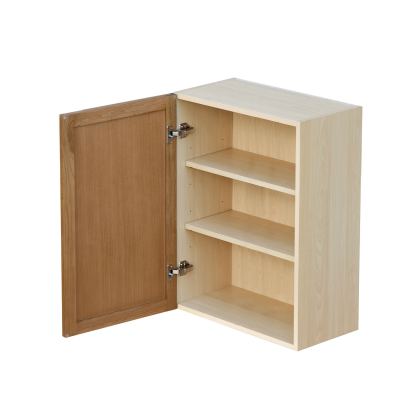Shady Slim Oak - 21"W × 30"H Standard Wall Cabinet 1-Door 2-Adjustable Shelves