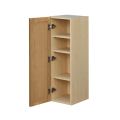 Shady Slim Oak - 9"W × 36"H Standard Wall Cabinet 1-Door 3-Adjustable shelves