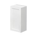 White Shaker - 18"W × 36"H Standard Wall Cabinet 1-Door 3-Adjustable shelves