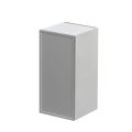 White Box Gray Slim - 15"W × 30"H Standard Wall Cabinet 1-Door 2-Adjustable Shelves