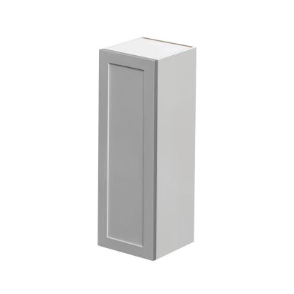 White Box Gray Shaker - 9"W × 36"H Standard Wall Cabinet 1-Door 3-Adjustable shelves