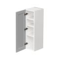 White Box Gray Shaker - 9"W × 36"H Standard Wall Cabinet 1-Door 3-Adjustable shelves
