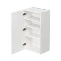 Slim White Shaker - 21"W × 36"H Standard Wall Cabinet 1-Door 3-Adjustable shelves