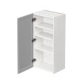 White Box Gray Slim - 18"W × 36"H Standard Wall Cabinet 1-Door 3-Adjustable shelves