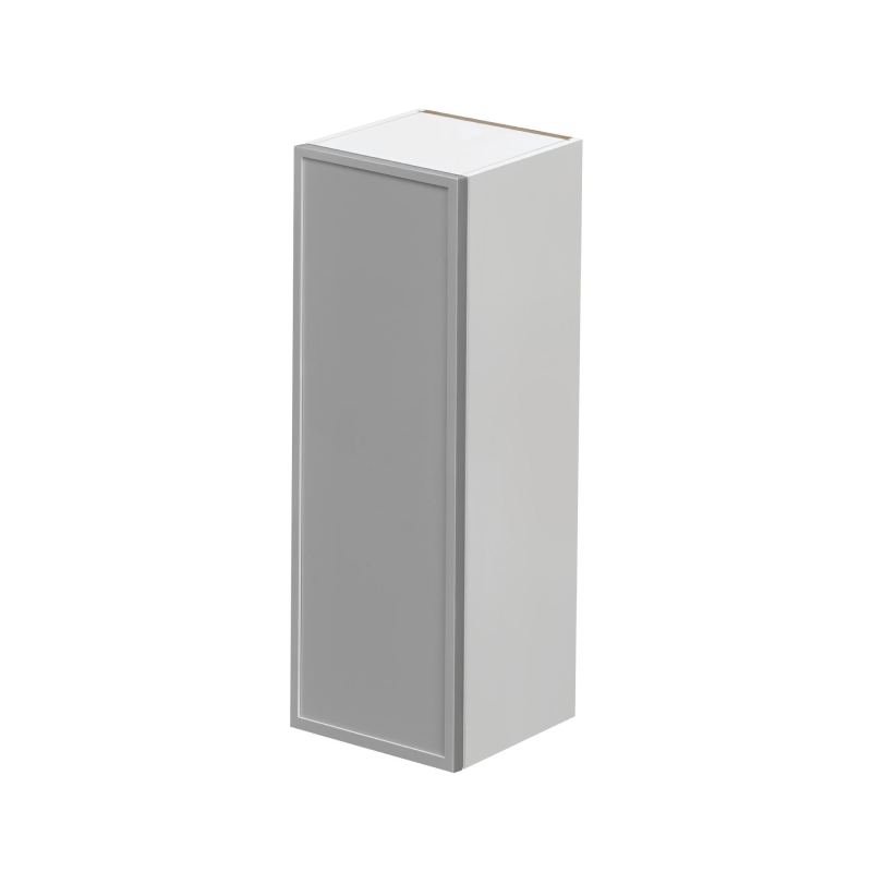 White Box Gray Slim - 9"W × 36"H Standard Wall Cabinet 1-Door 3-Adjustable shelves
