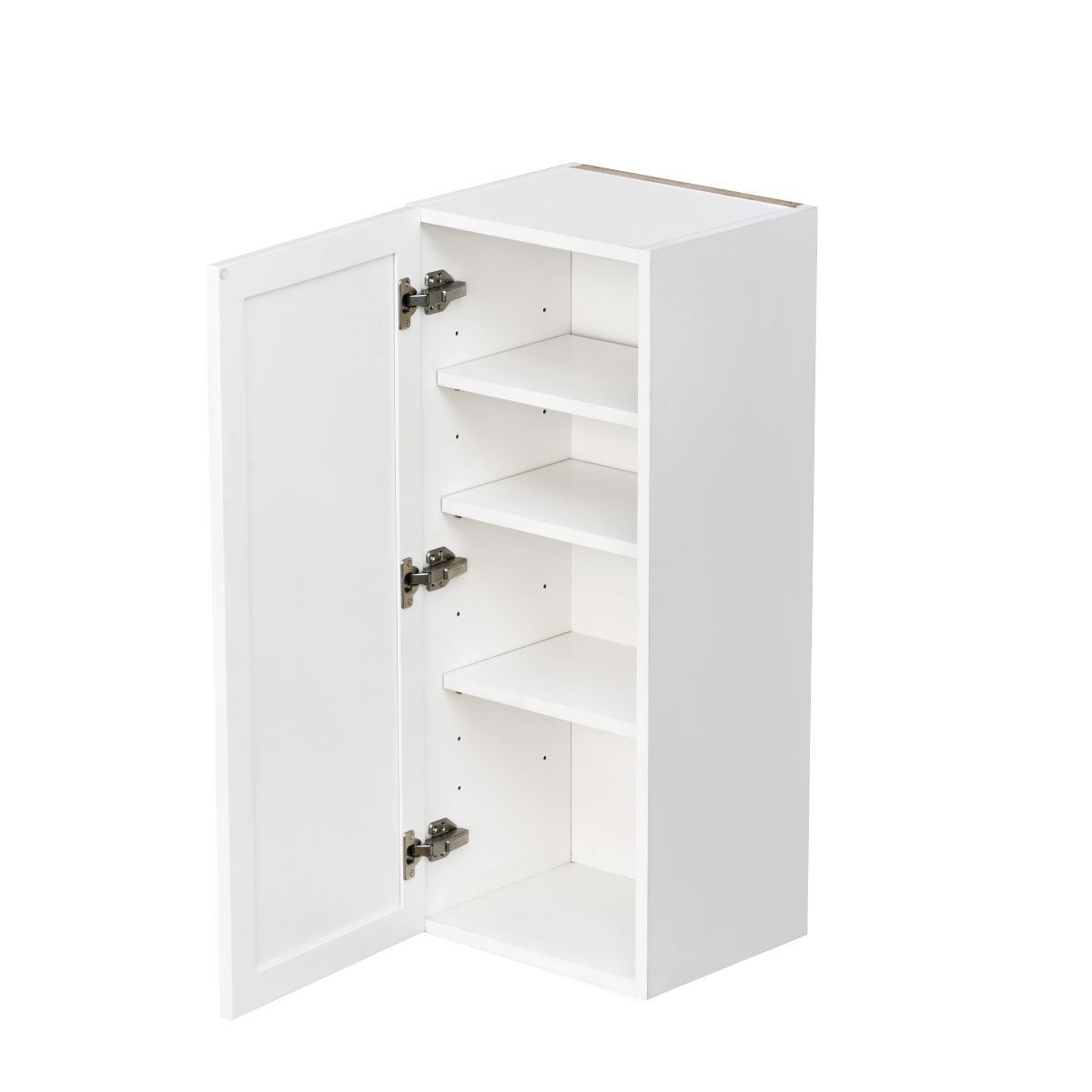 White Shaker Base Cabinet 1-Door 3-Adjustable shelves