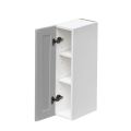 White Box Gray Shaker - 9"W × 30"H Standard Wall Cabinet 1-Door 2-Adjustable Shelves