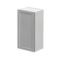 White Box Gray Shaker - 18"W × 36"H Standard Wall Cabinet 1-Door 3-Adjustable shelves