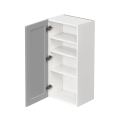 White Box Gray Shaker - 18"W × 36"H Standard Wall Cabinet 1-Door 3-Adjustable shelves