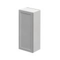 White Box Gray Shaker - 12"W × 36"H Standard Wall Cabinet 1-Door 3-Adjustable shelves
