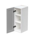 White Box Gray Shaker - 12"W × 30"H Standard Wall Cabinet 1-Door 2-Adjustable Shelves