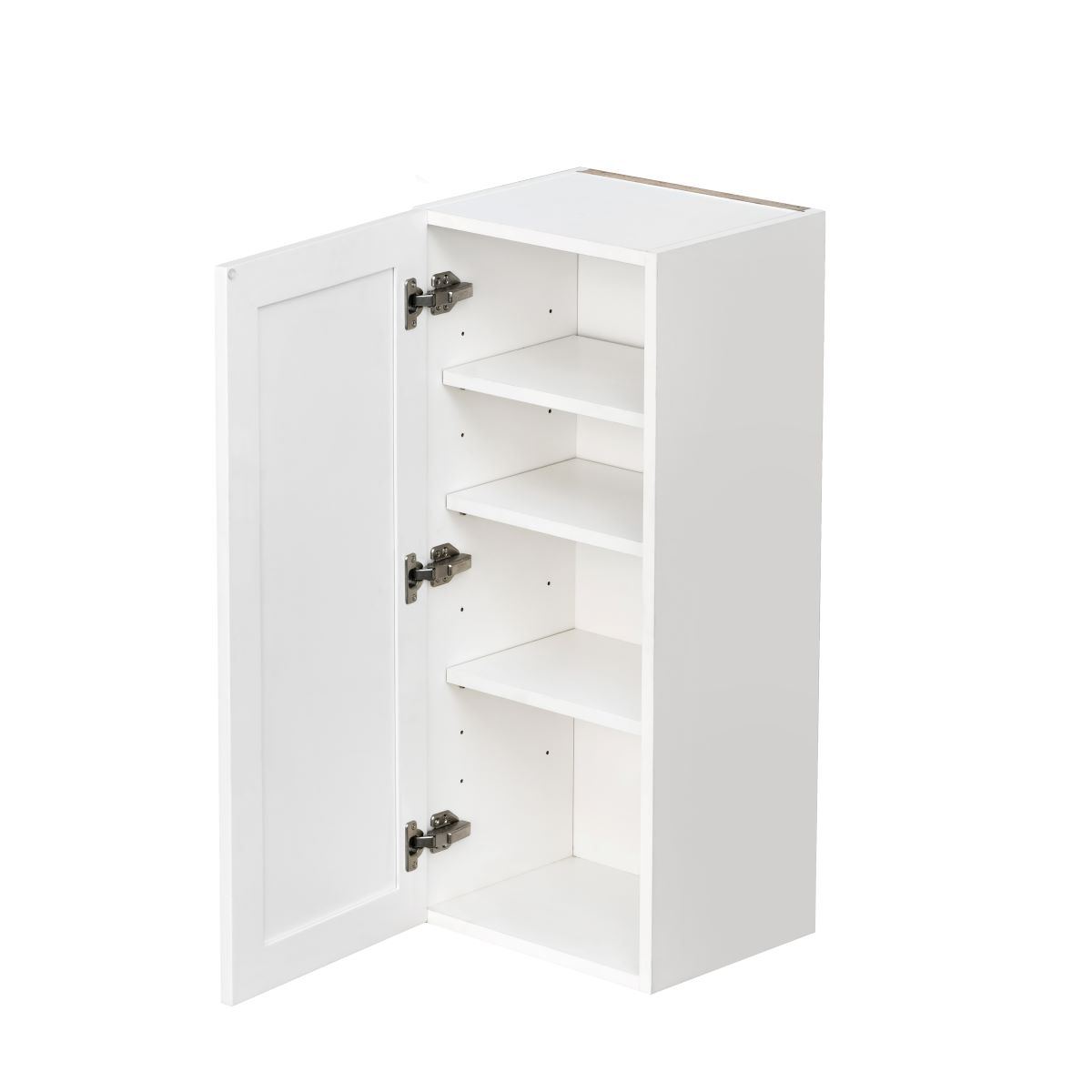 Mallorca White Shaker - 15"W × 36"H Standard Wall Cabinet