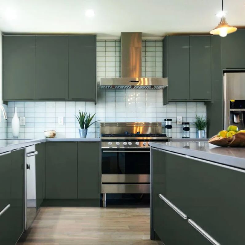 Aspen Collection Emerald Solids (Frameless) Sample Door