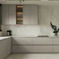 Aspen Collection Stone Gray (Frameless) Sample Door