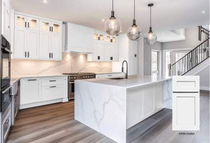 Franco Collection White Shaker (Framed) Sample Door