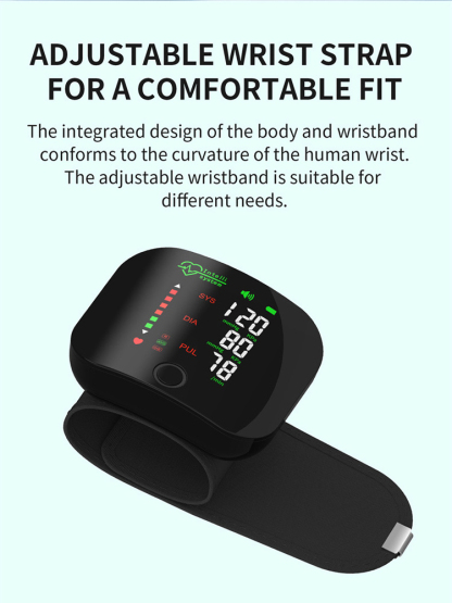 Blood pressure monitor on the wrist👴👵Check BP & Sugar instantly at home.