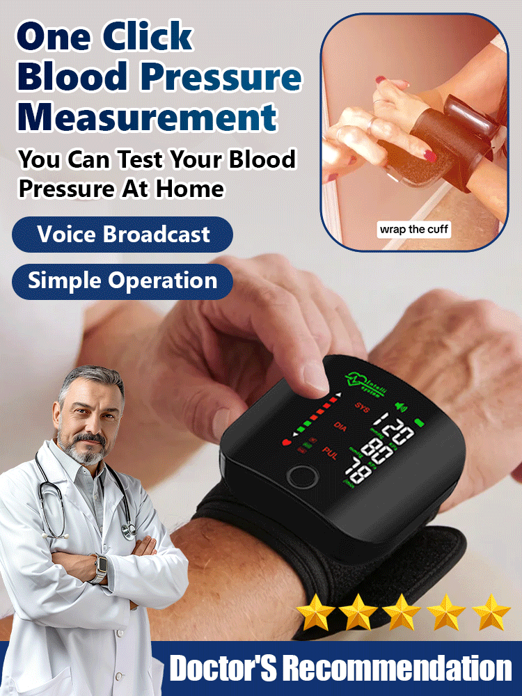 Blood pressure monitor on the wrist👴👵Check BP & Sugar instantly at home.