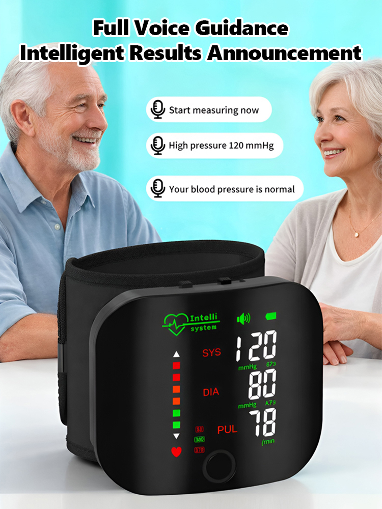 Blood pressure monitor on the wrist👴👵Check BP & Sugar instantly at home.