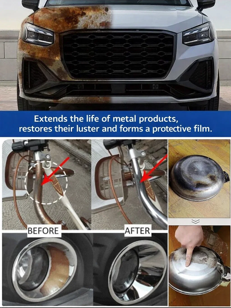  Car Rust Removal, Repair & Polishing 3-in-1 Spray