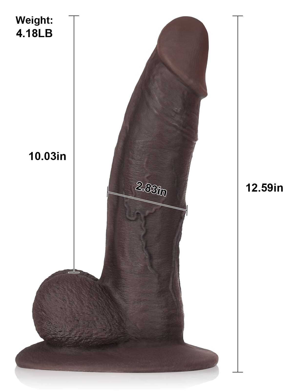 Big Boy 12" x 2.7" XXL BBC Dildo Soft Skin Dick Give You A Better Experience