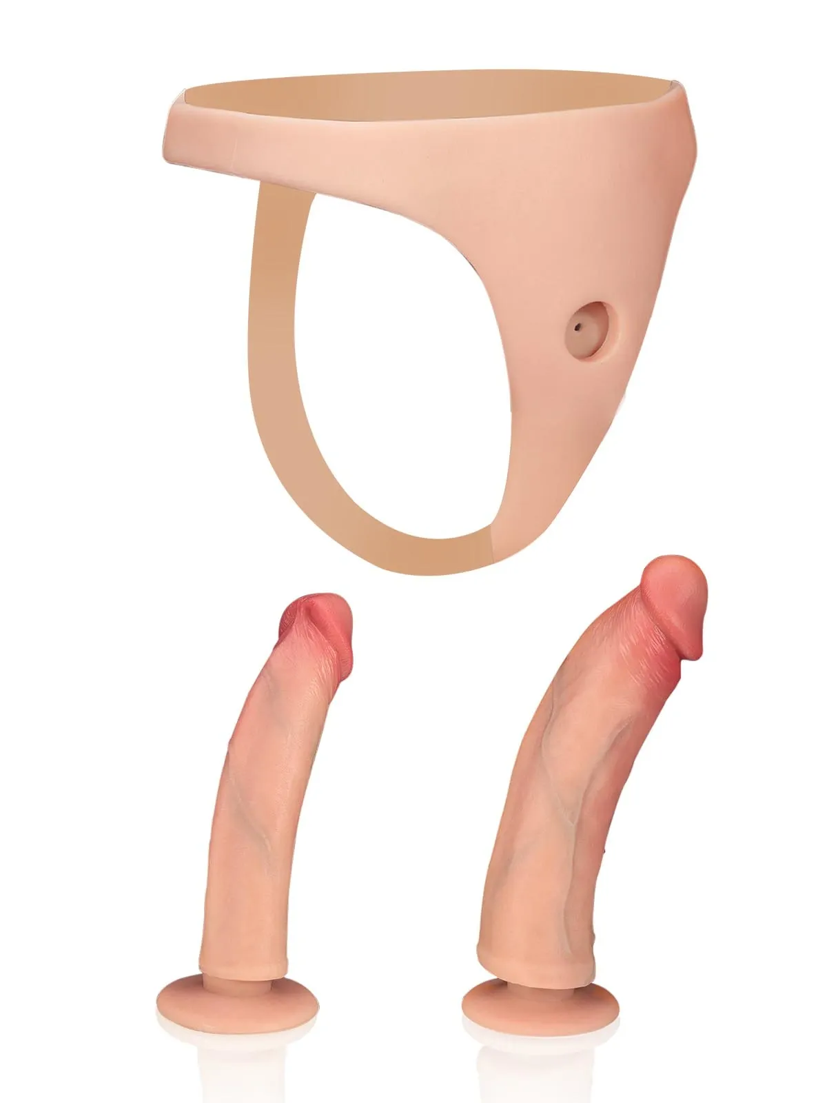 Thalyn |  Lifelike Silicone Strap-On with Interchangeable Realistic Shaft