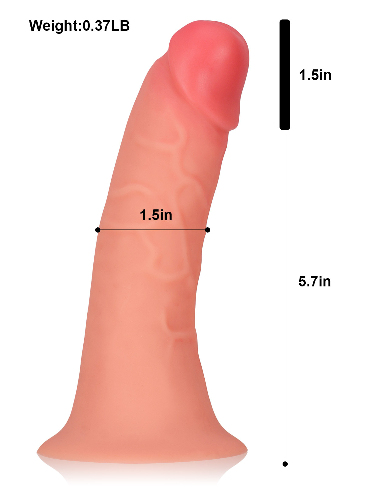 Adrian 7.2” x 1.5” Wearable Penis Sleeve For ED With O-Ring Strap On