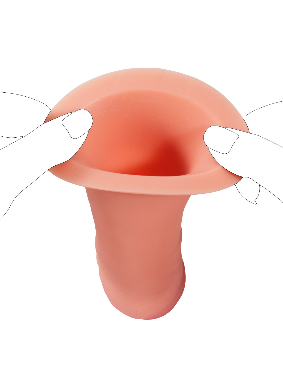 Adrian 7.2” x 1.5” Wearable Penis Sleeve For ED With O-Ring Strap On