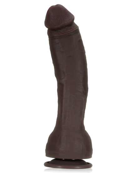 Akon 10.4" x 1.8" Black Curved Huge Realistic Dildo