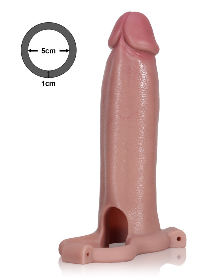 Alex 7.8” x 1.9” The Best Soft Wearable Penis Extender Sleeve