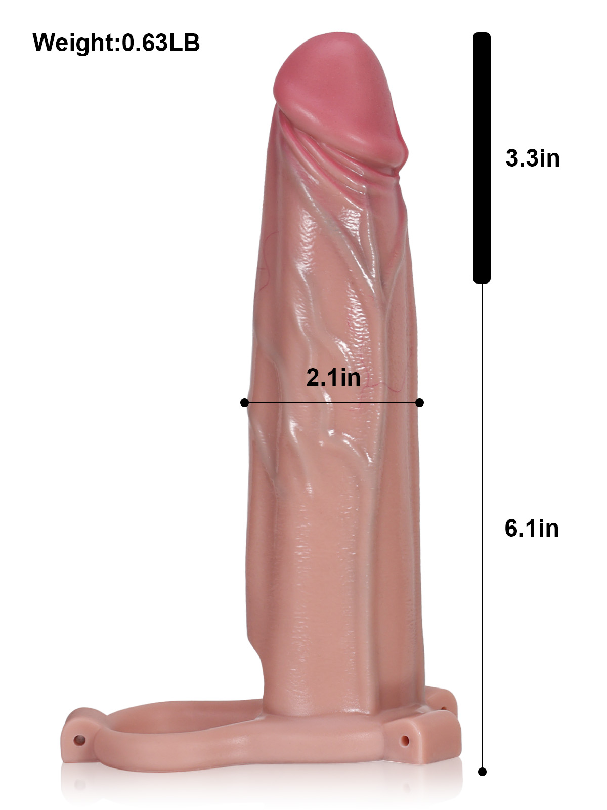 Alfie 9.4” x 2” Wearable Realistic Huge Penis Extender