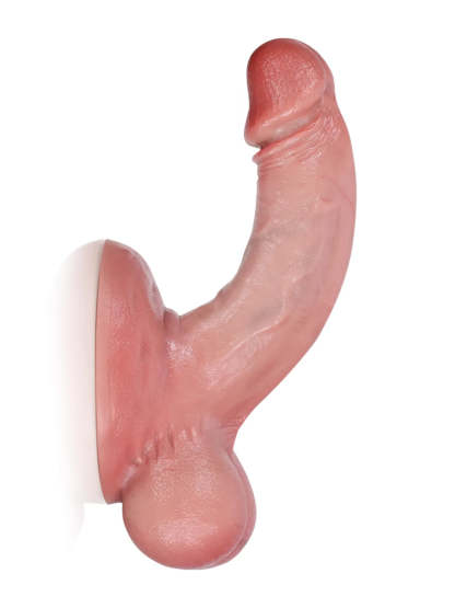 Beacher 6.7" x 1.5" - Thin Small Dildo Flesh Skin With Big Ball