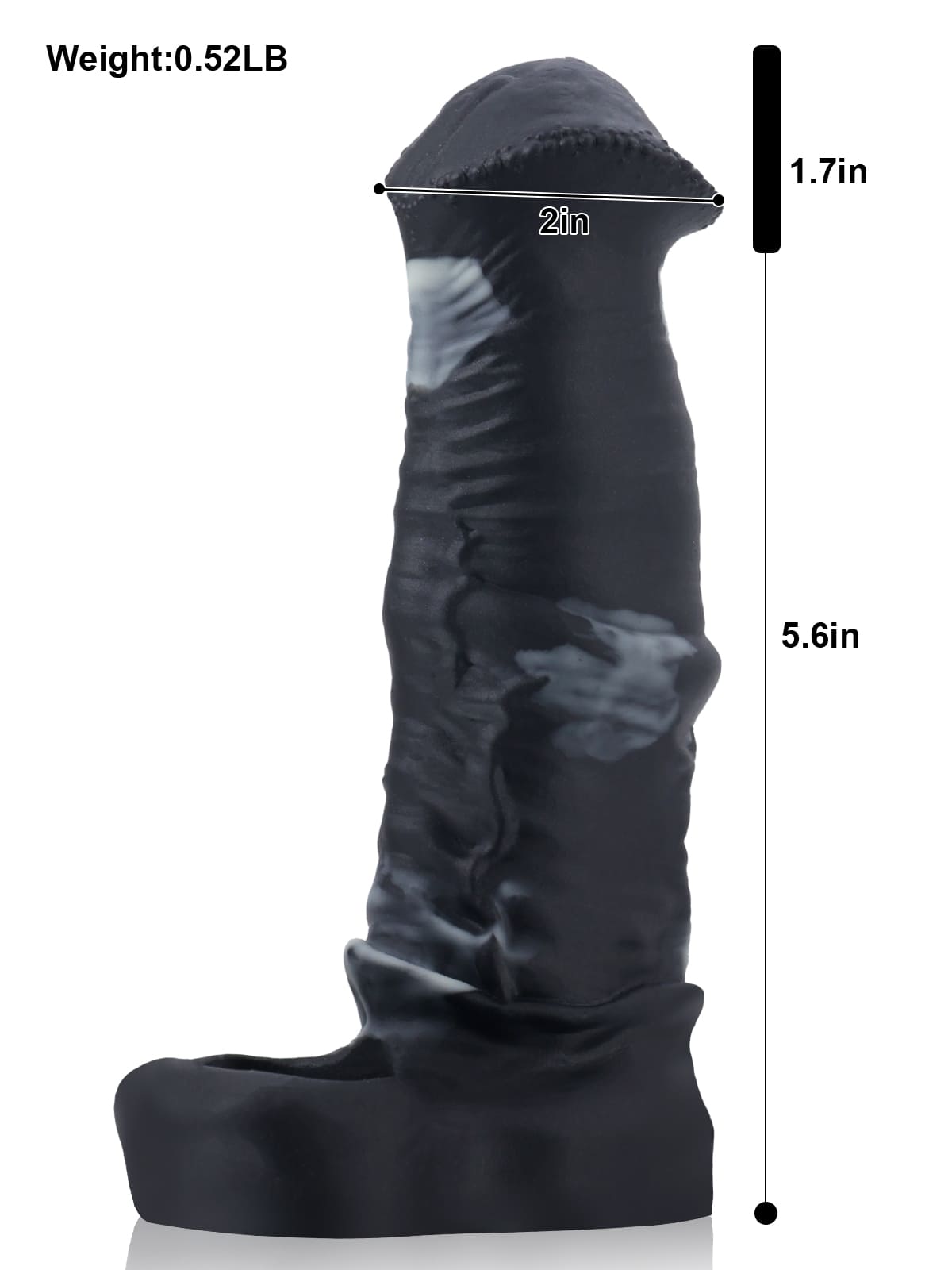 7.3" x 2" Black Horse Fantasy Sleeve