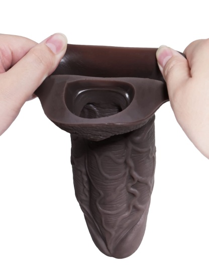 Luke 6.3" x 2.2" Black Fat Cock Sleeve