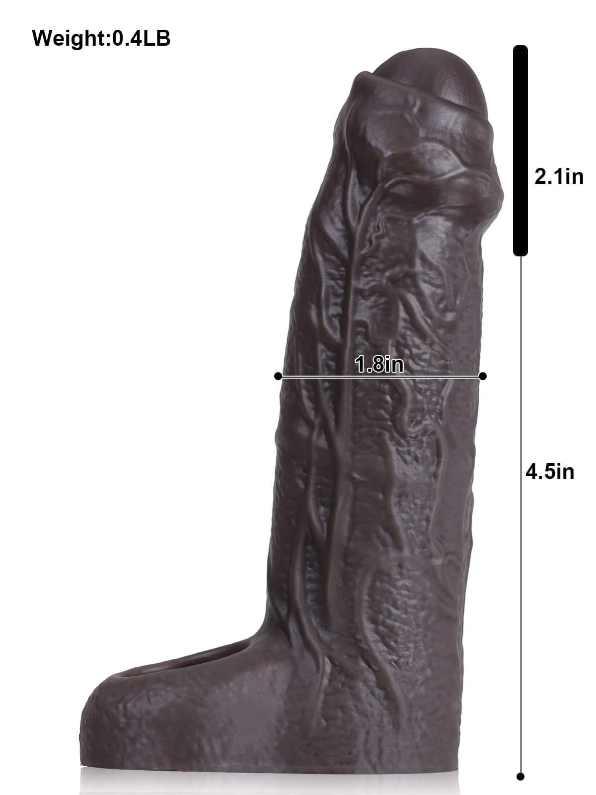 Marcus 6.6" x 1.8" Black Fat Penis Extender