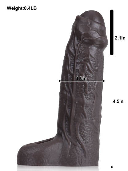Marcus 6.6" x 1.8" Black Fat Penis Extender