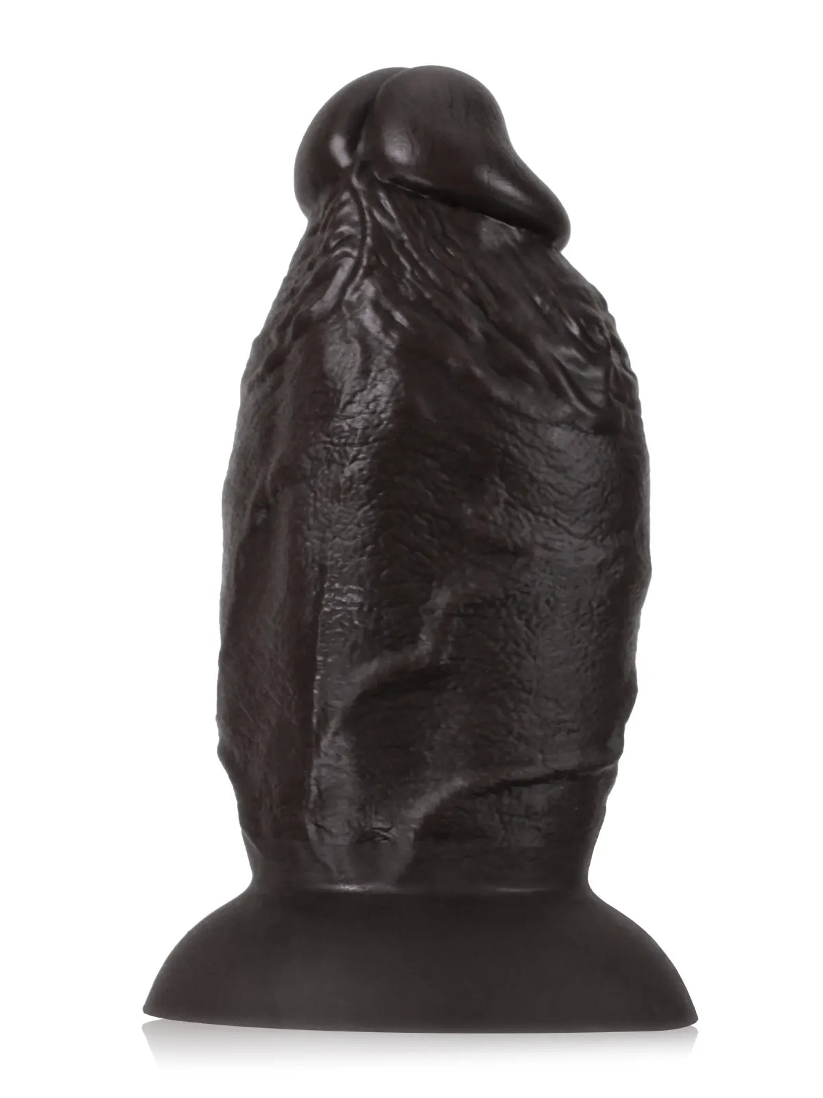 8" x 4" Super Chubby Thick Shaft Black Anal Dildo