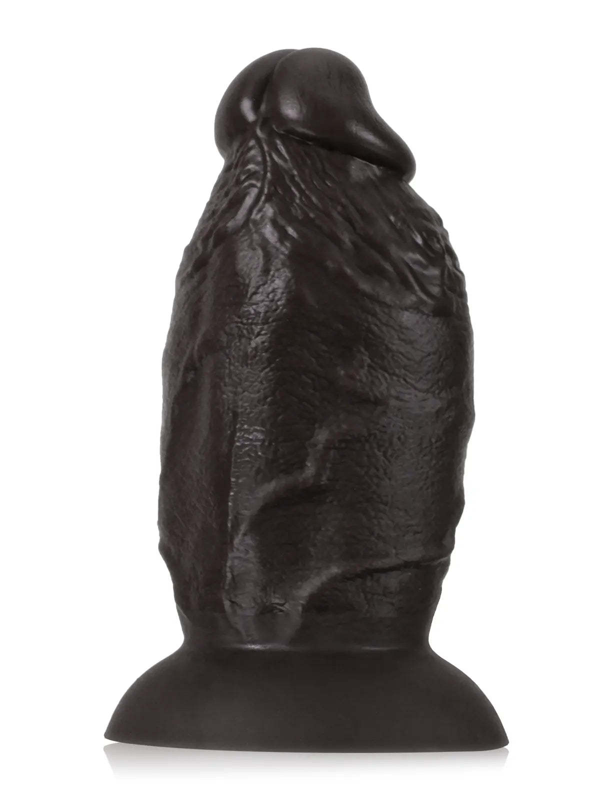 8" x 4" Super Chubby Thick Shaft Black Anal Dildo