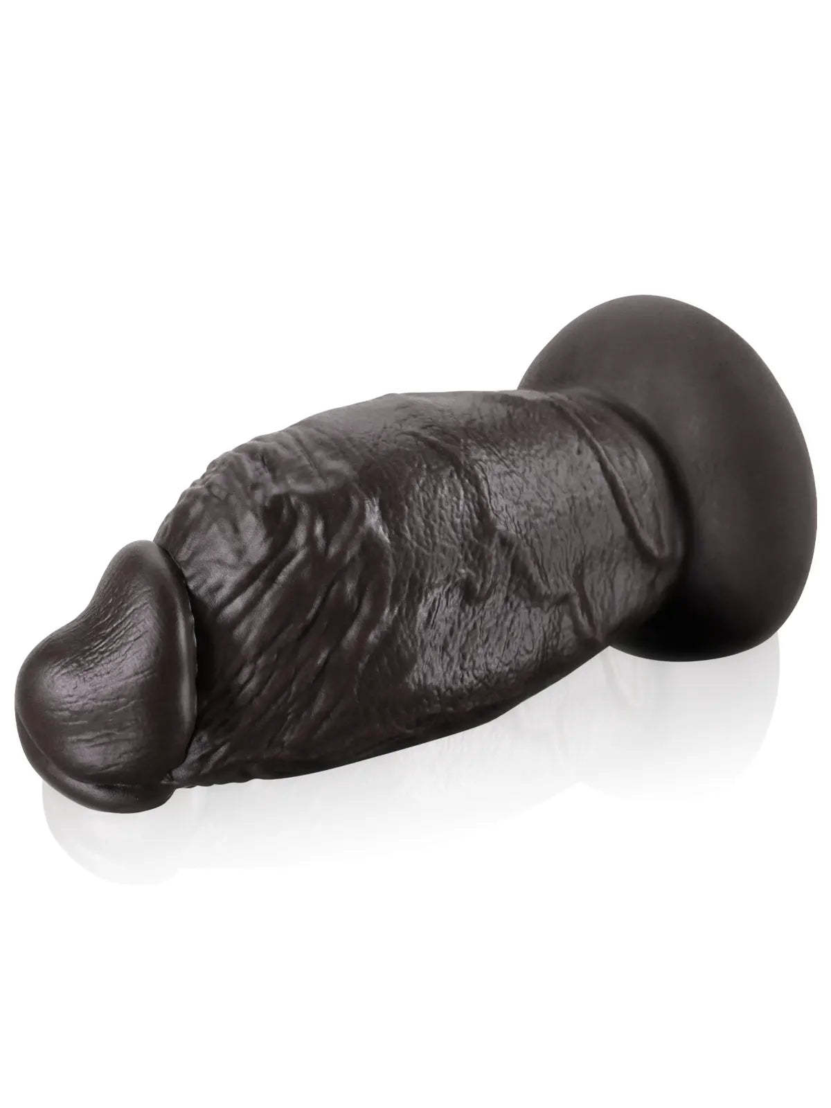 8" x 4" Super Chubby Thick Shaft Black Anal Dildo