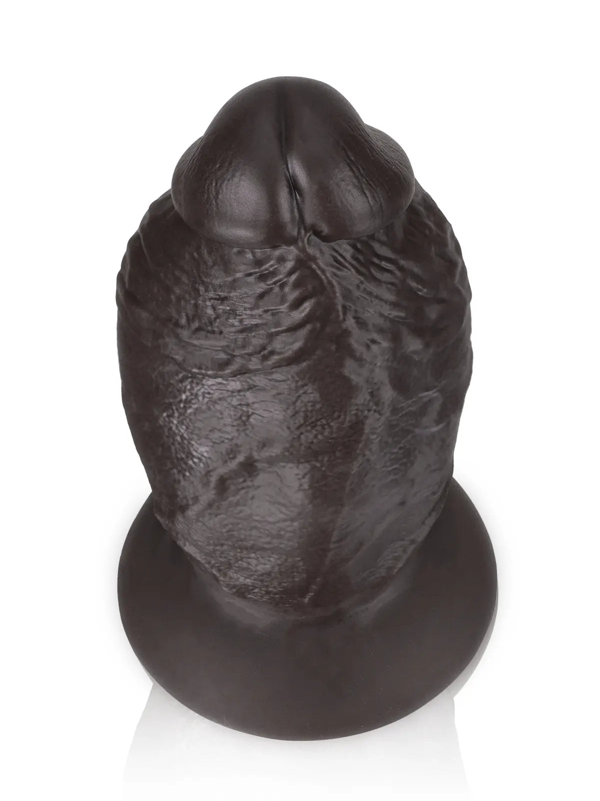 8" x 4" Super Chubby Thick Shaft Black Anal Dildo