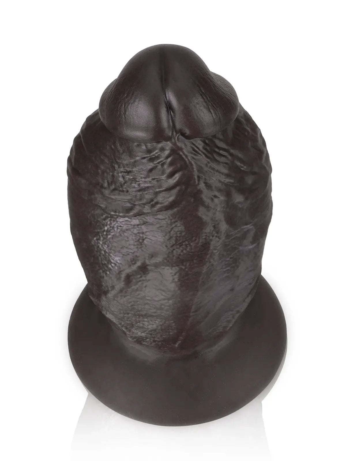 8" x 4" Super Chubby Thick Shaft Black Anal Dildo