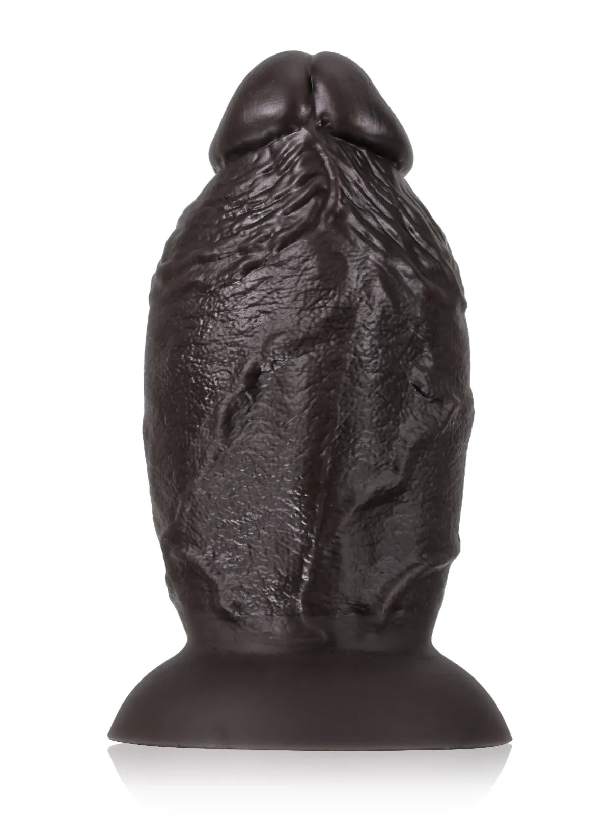 8" x 4" Super Chubby Thick Shaft Black Anal Dildo