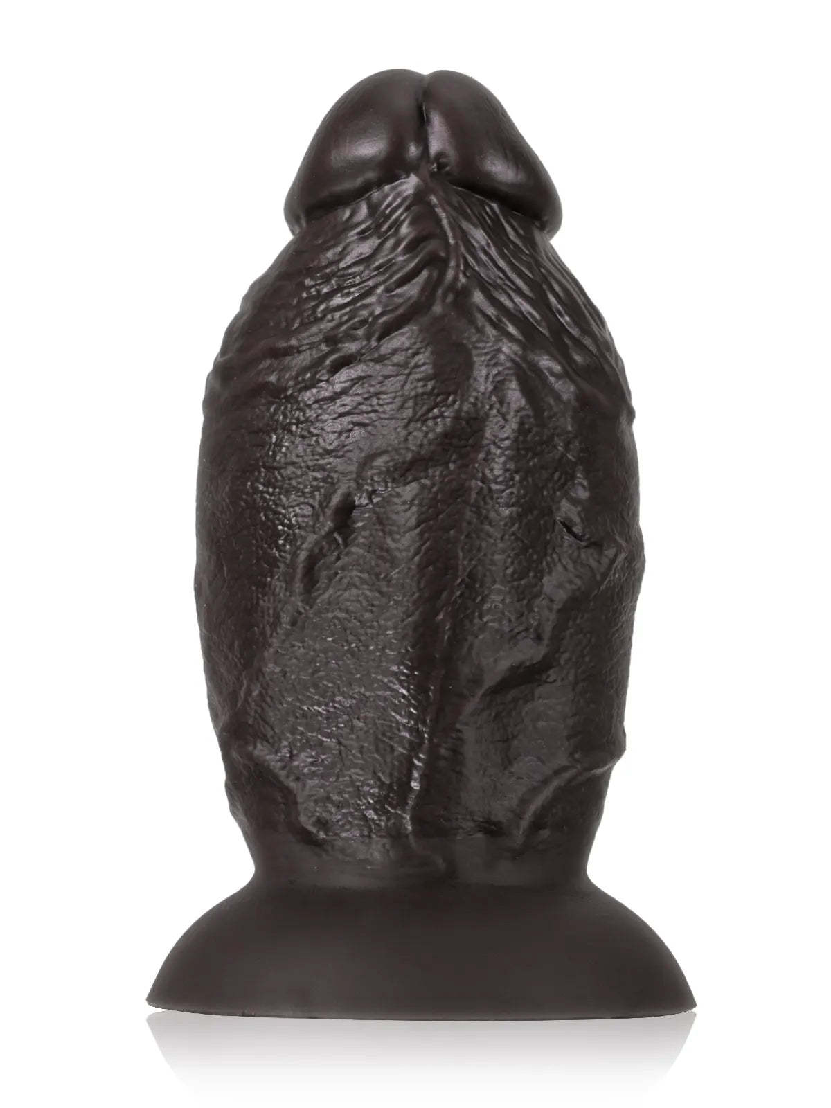 8" x 4" Super Chubby Thick Shaft Black Anal Dildo