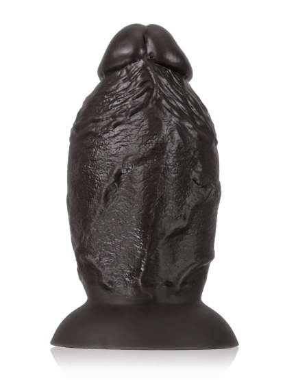 8" x 4" Super Chubby Thick Shaft Black Anal Dildo